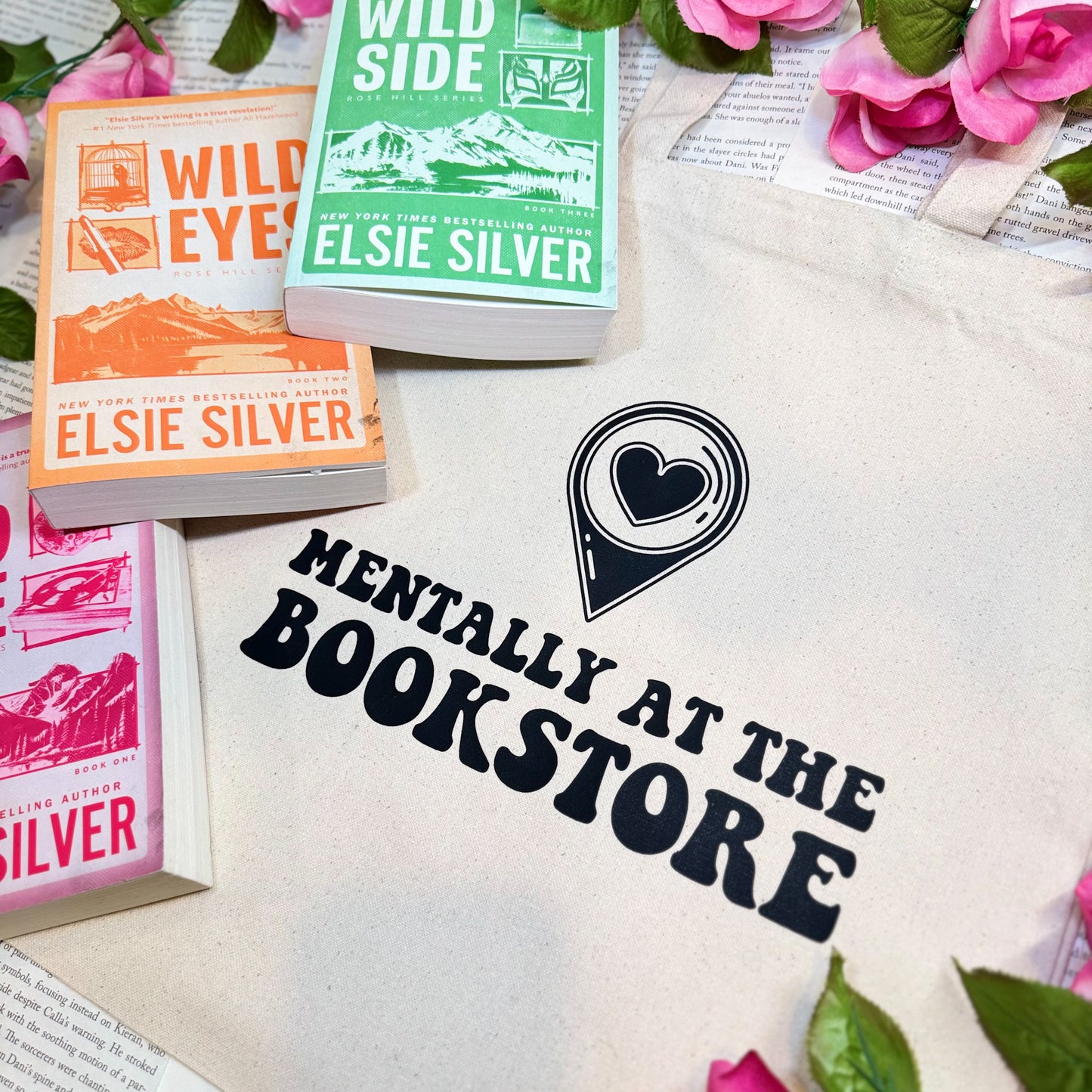 Mentally at the Bookstore Canvas Tote Bag – Perfect for Bookstore Adventures