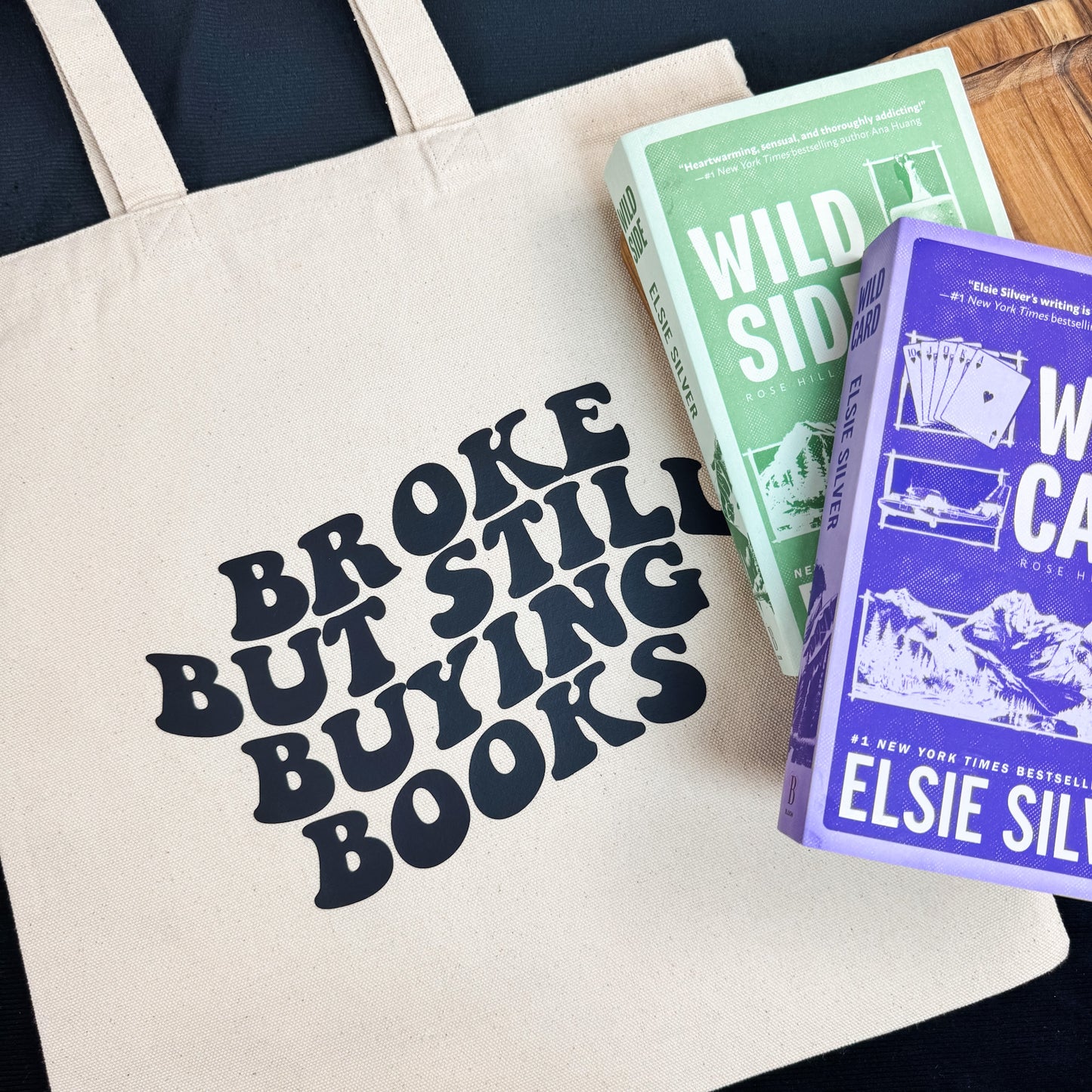 Broke But Still Buying Books Canvas Tote Bag