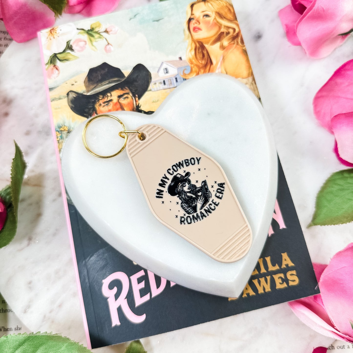 In My Cowboy Romance Era Motel Keychain
