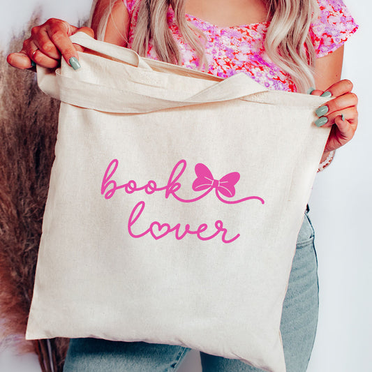 Book Lover Canvas Tote Bag