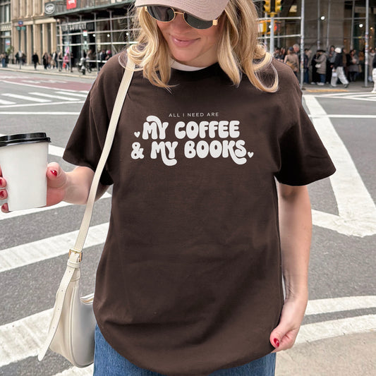 All I Need Are My Coffee & My Books Gildan Softstyle Shirt