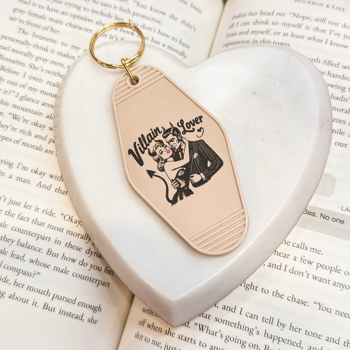 Villain Lover Bookish Motel Keychain