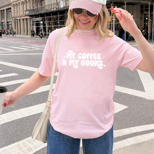 All I Need Are My Coffee & My Books Gildan Softstyle Shirt