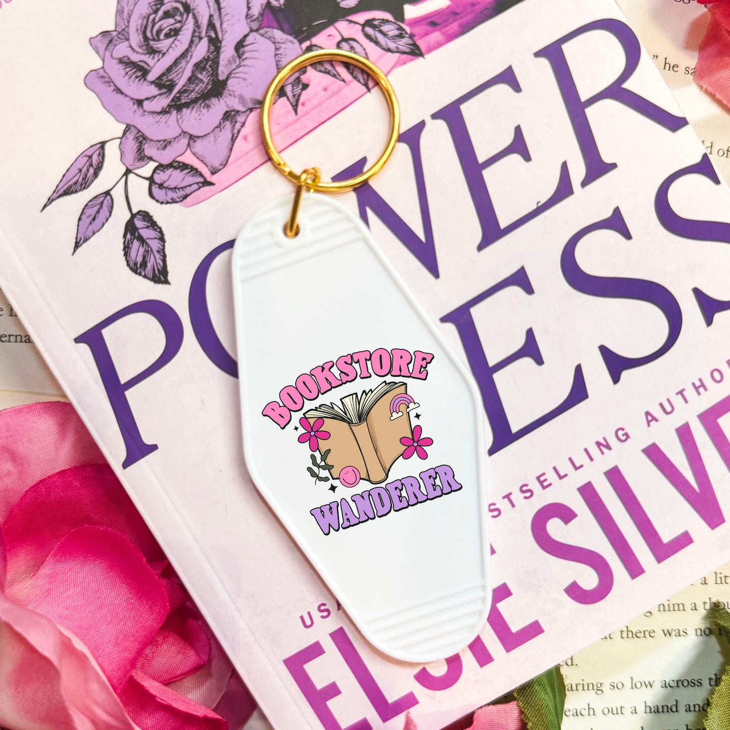 Bookstore Wanderer Motel Keychain