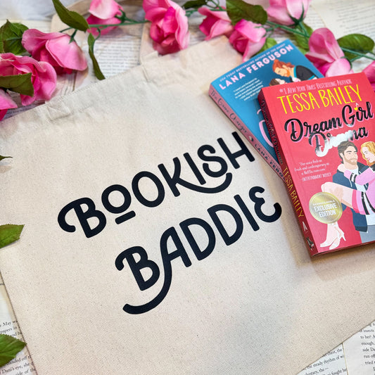 Bookish Baddie Canvas Tote Bag | Reader's Perfect Companion