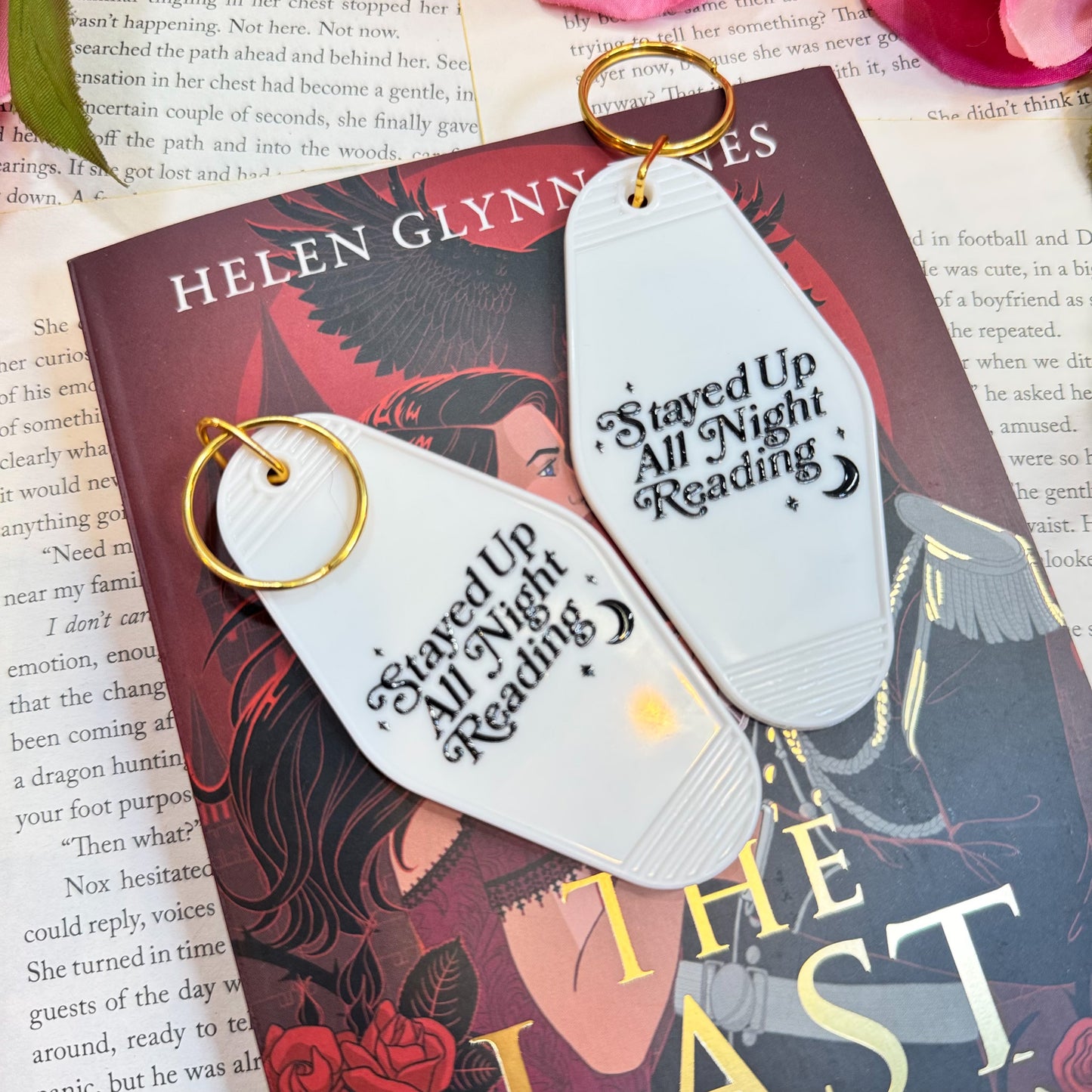 Stayed Up All Night Reading Motel Keychain | A Stylish and Fun Accessory for Readers