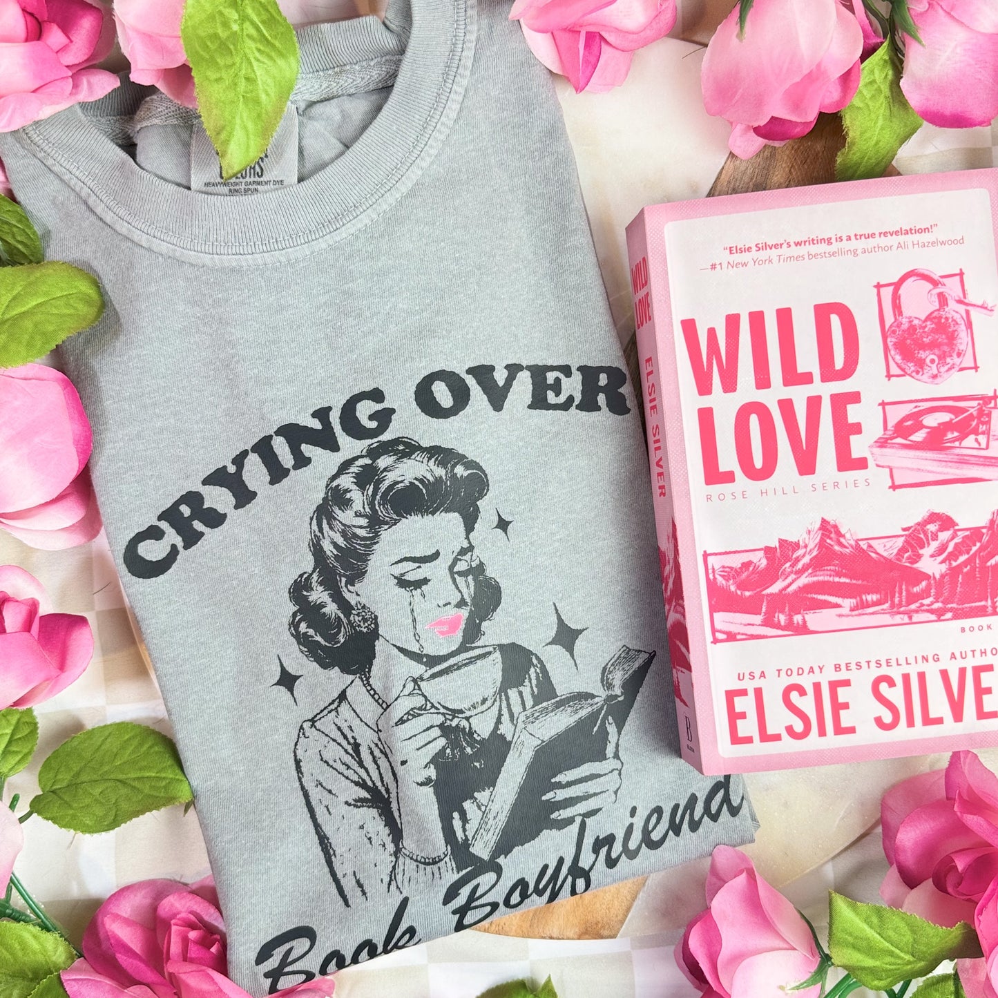 Crying Over Book Boyfriends Premium Shirt