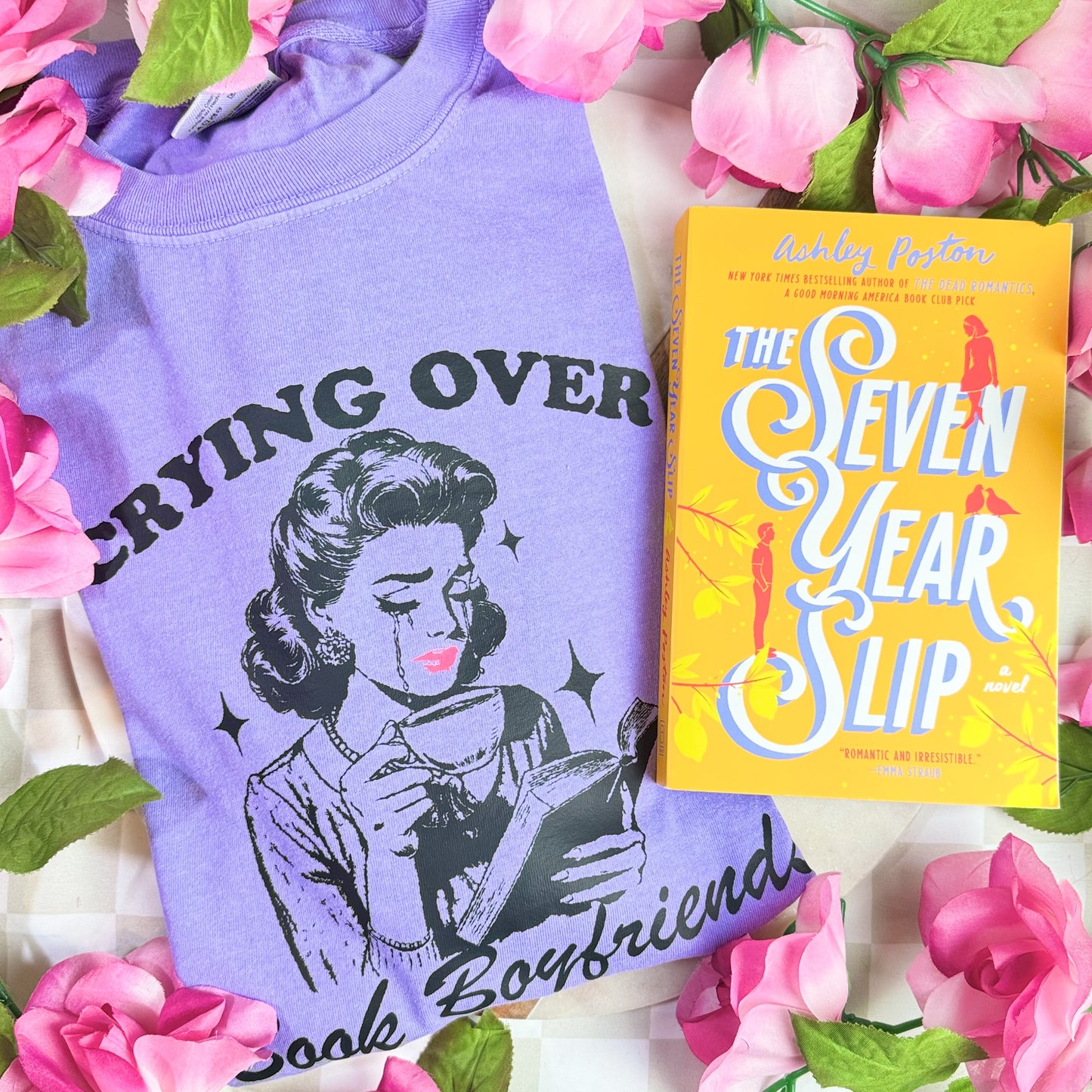 Crying Over Book Boyfriends Premium Shirt