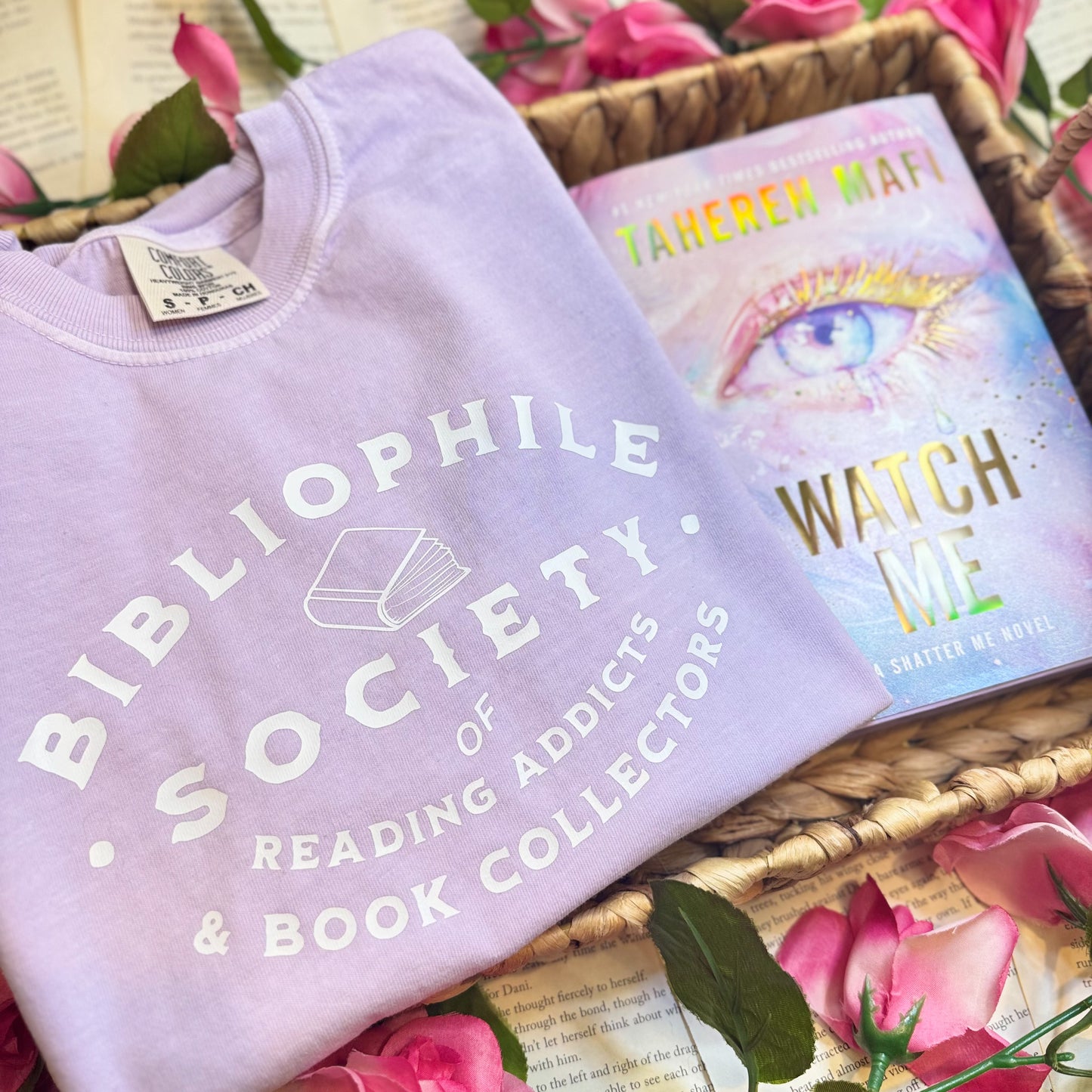 Bibliophile Society Comfort Colors Boxy Cropped Shirt