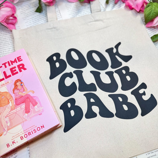 Book Club Babe Canvas Tote Bag | Stylish and Functional for Avid Readers
