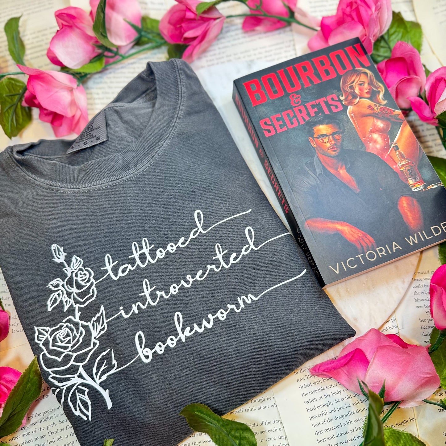 Tattooed Introverted Bookworm Comfort Colors Shirt – Book Lover’s Dream Tee