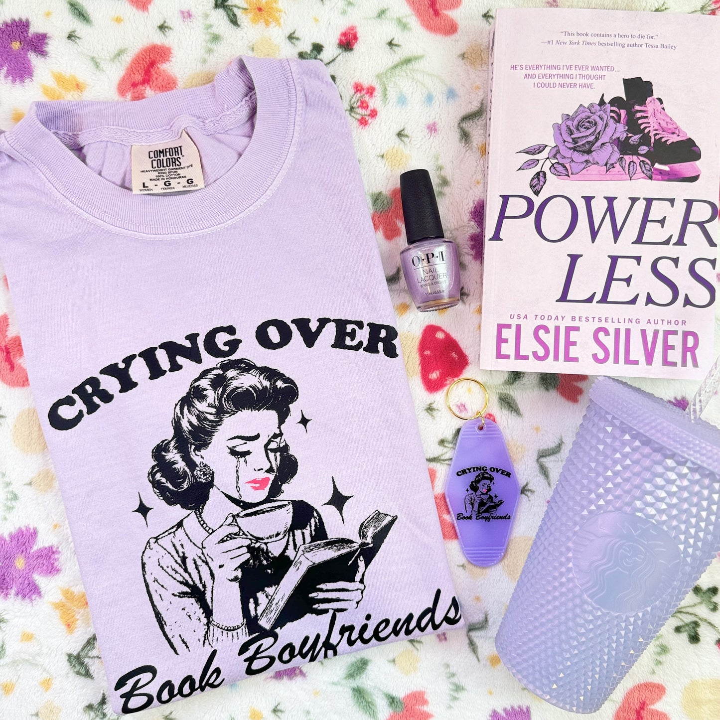 Crying Over Book Boyfriends Premium Cropped Boxy Shirt