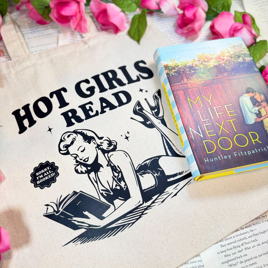 Hot Girls Read Canvas Tote Bag – Bookish Summer Essential