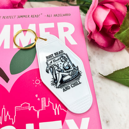 Just Read and Chill Motel Keychain