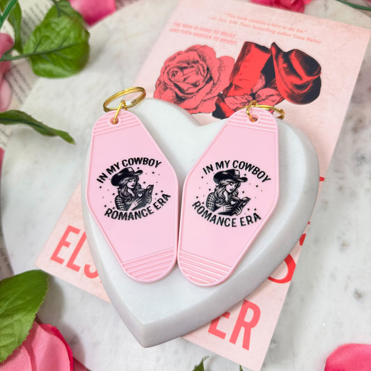 In My Cowboy Romance Era Motel Keychain