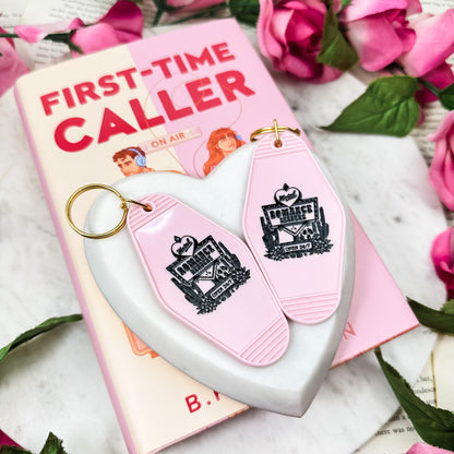 Romance Readers Motel Keychain | A Retro Bookish Accessory for Romance Novel Lovers