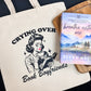 Crying Over Book Boyfriends Canvas Tote Bag