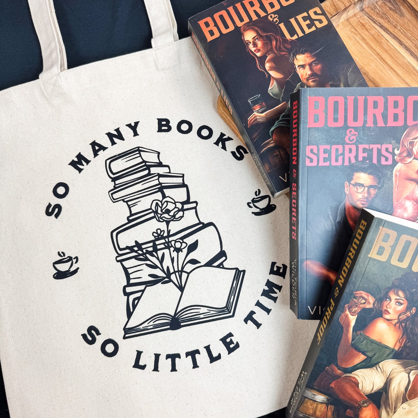 So Many Books So Little Time Canvas Tote Bag | Aesthetic Bookish Cotton Bag for Readers and Book Lovers