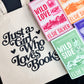 Just a Girl Who Loves Books Canvas Tote Bag | Aesthetic Bookish Bag for Readers and Bibliophiles