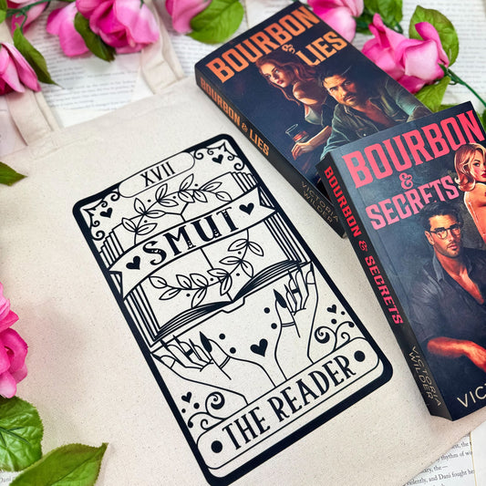 Smut The Reader Bookish Canvas Tote Bag | Spicy Booktok Tote Bag For Smut Readers