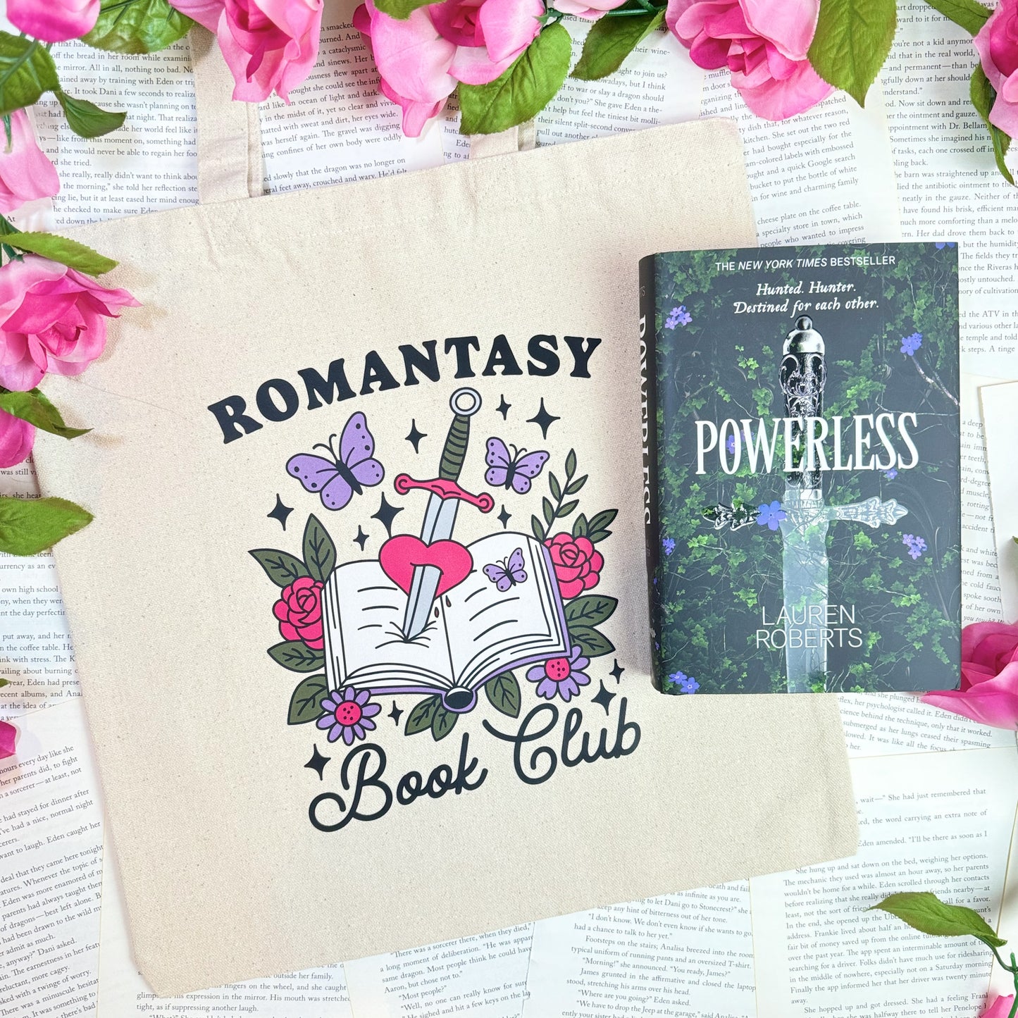Romantasy Book Club Canvas Tote Bag