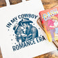 In My Cowboy Romance Era (Couple) Canvas Tote Bag