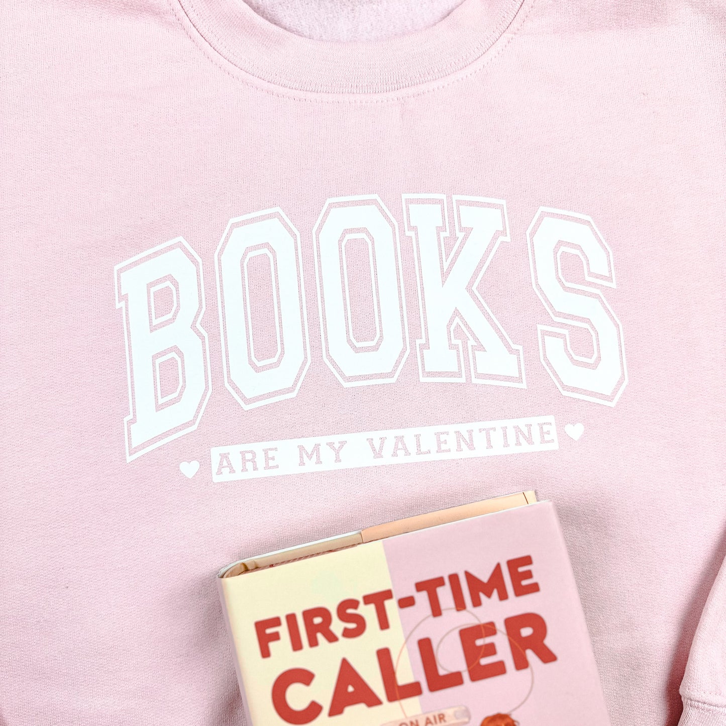 Books Are My Valentine Gildan Crewneck Sweatshirt