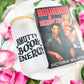 Smutty Book Energy | Bookish Glass Cup with Bamboo Lid and Straw