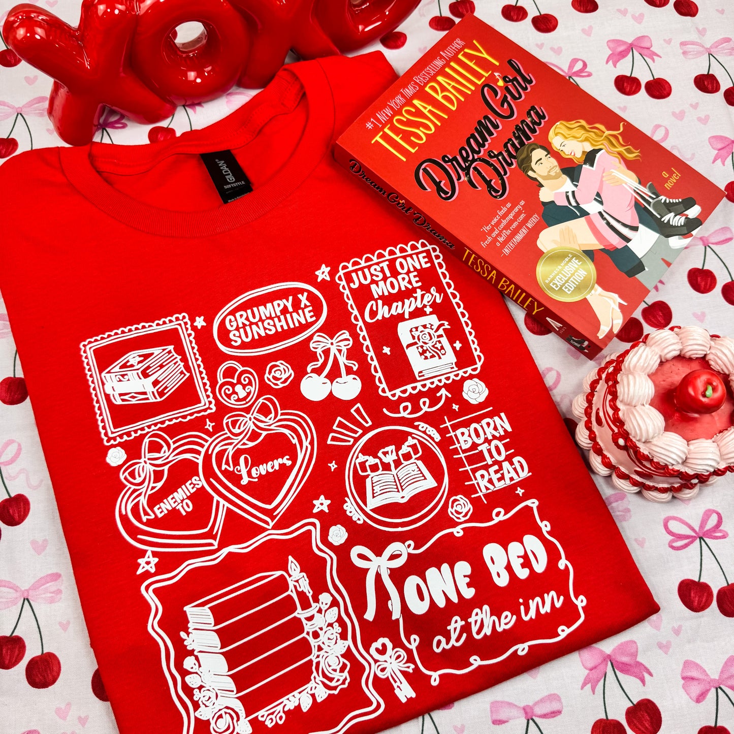 Bookish Romance Tropes Gildan Softstyle Shirt