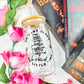 So Many Books So Little Time Glass Cup | Bookish Iced Coffee Glass with Bamboo Lid & Straw