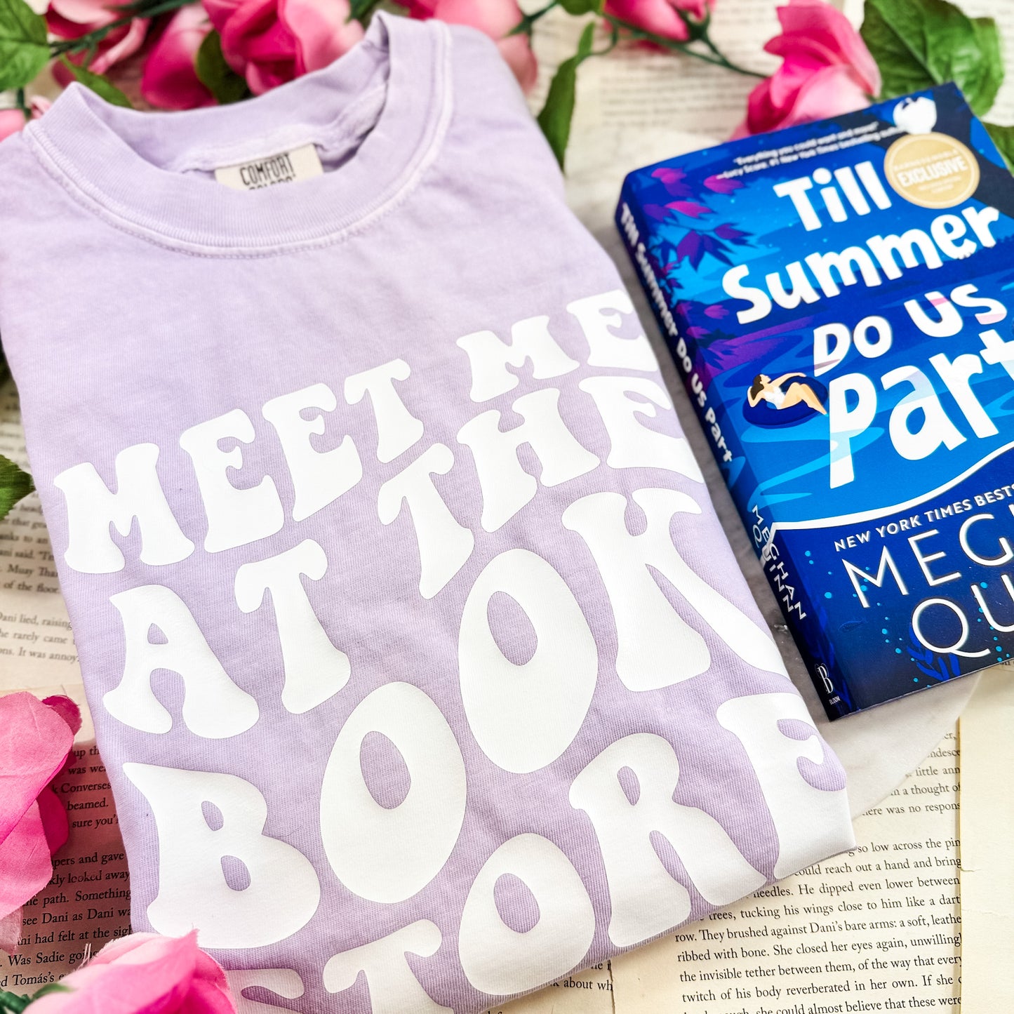 Meet Me at the Bookstore Comfort Colors Shirt | Premium Bookish Style, Perfect for Bookstore Trips