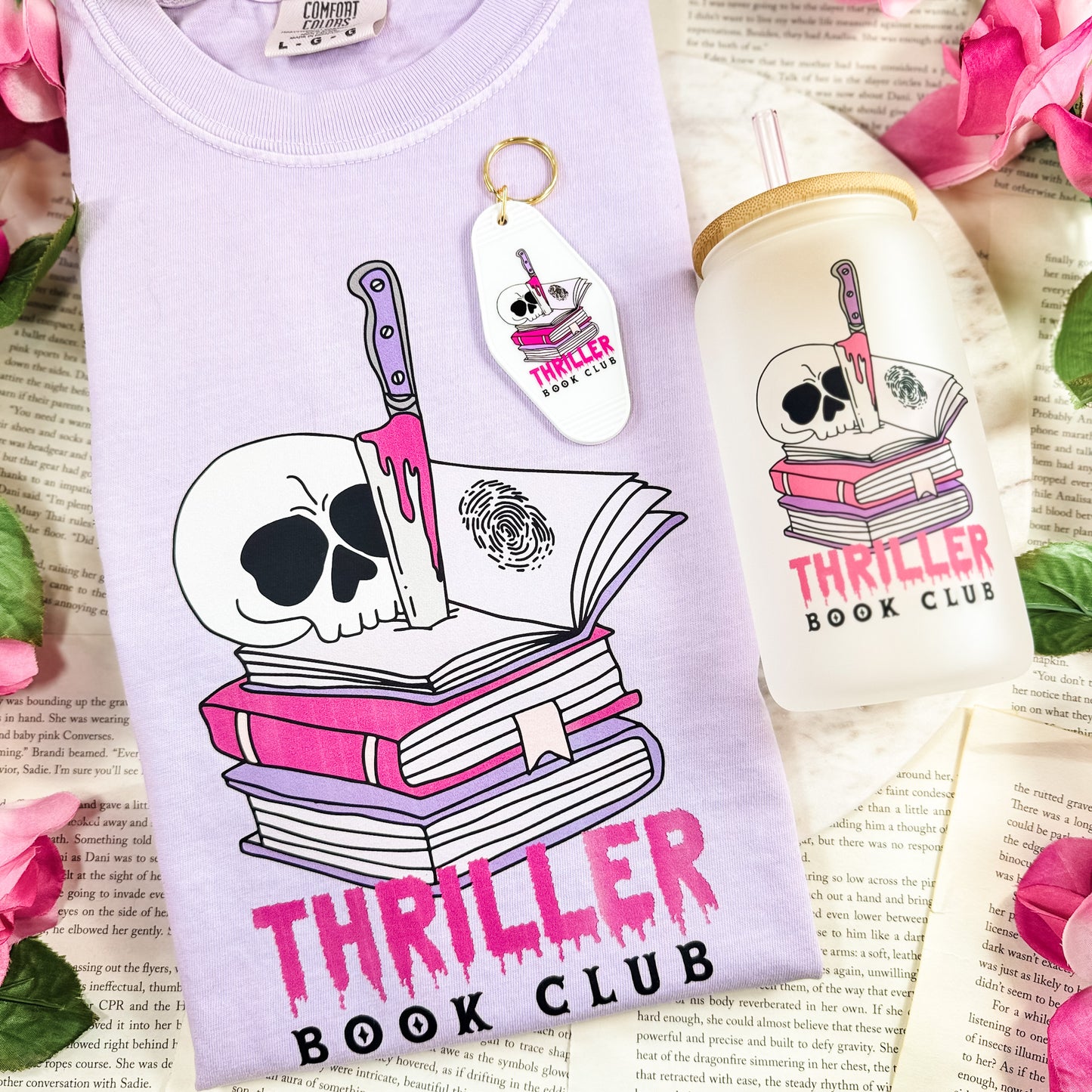 Thriller Book Club - Comfort Colors Heavyweight Shirt for Mystery Lovers