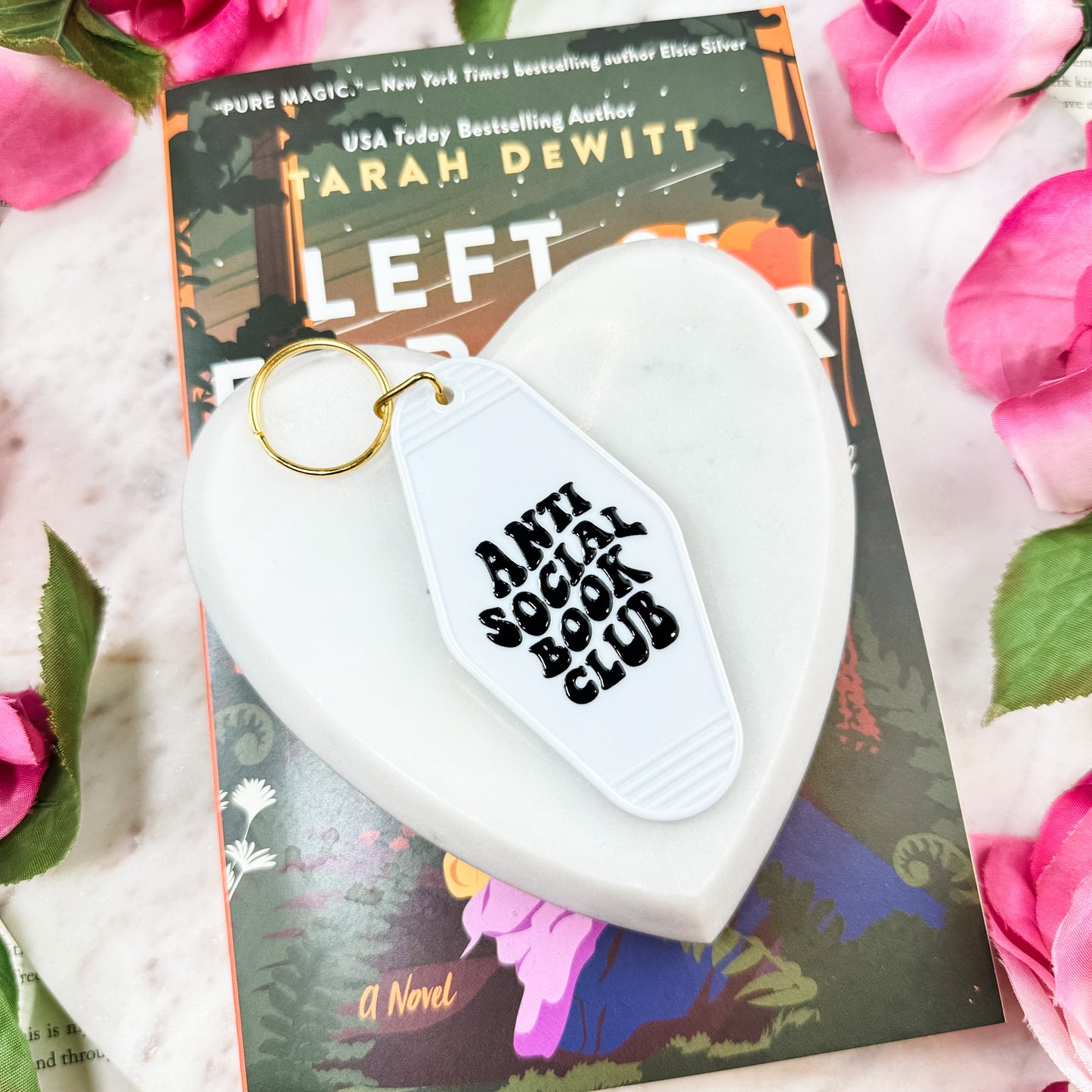 Anti-Social Book Club Motel Keychain