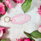 Smutty Books And Wine Motel Style Keychain
