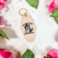 Raising Hell And Reading Books Retro Motel Keychain