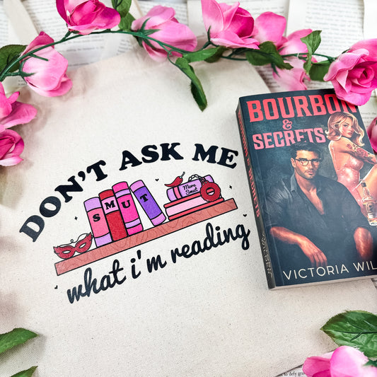 Don’t Ask Me What I’m Reading Canvas Tote Bag for Book Lovers | Valentine’s Day Bookish Gift