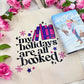 My Holidays Are All Booked Canvas Tote Bag – Festive Holiday Bookish Gift for Readers