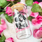 Hot Bookish Summer Clear Glass Cup with Bamboo Lid & Straw