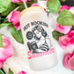 Hot Bookish Summer Frosted Glass Cup with Bamboo Lid & Straw