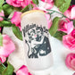 Villain Lover Frosted Glass Cup w/Bamboo Lid and Straw