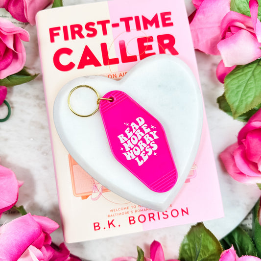 Read More Worry Less Bookish Motel Keychain | A Stylish and Fun Accessory for Readers