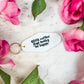 Drink Coffee Read Books Be Happy Retro Motel Keychain