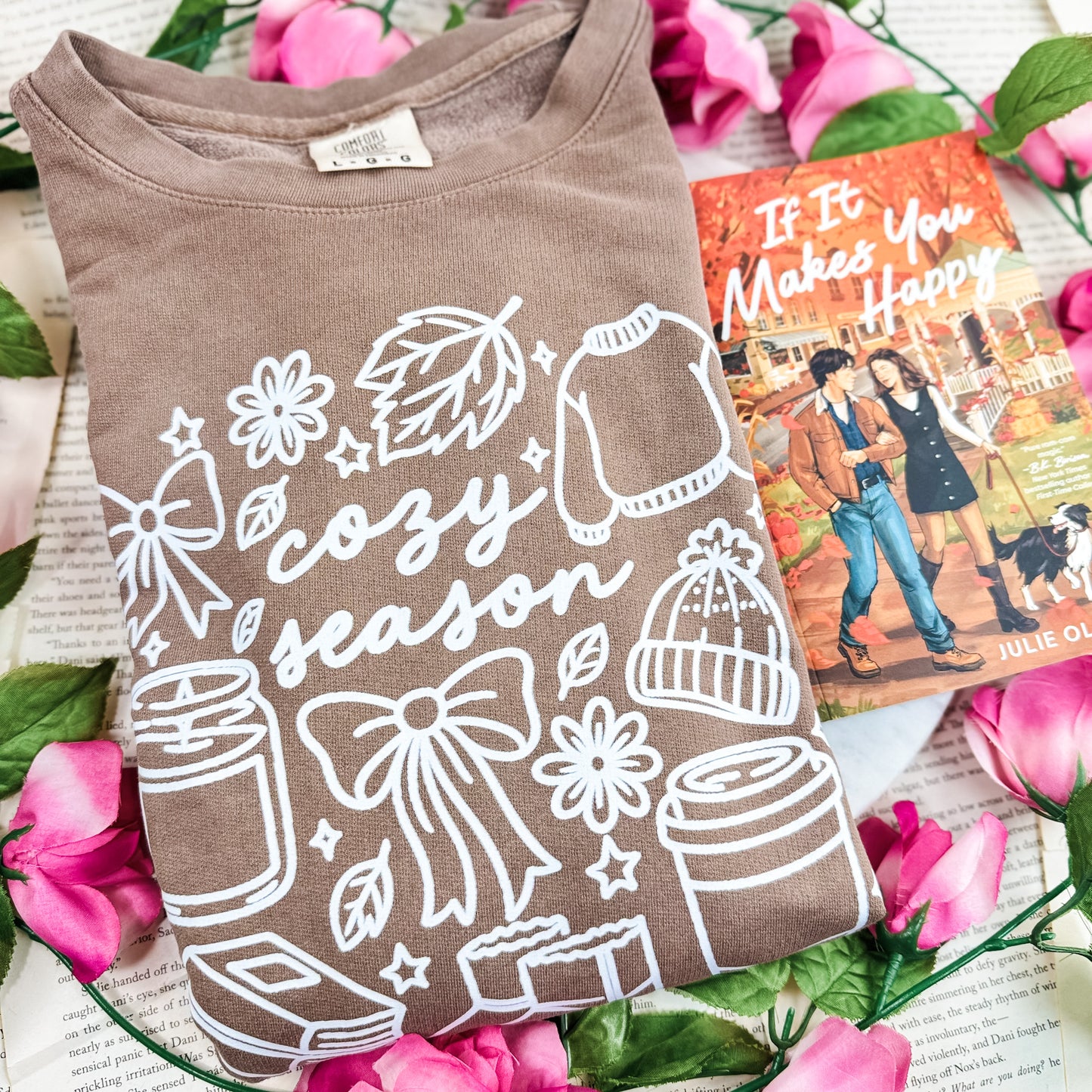 Cozy Season Lightweight Comfort Colors Sweatshirt Bookish Fall Collection