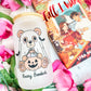 Beary Bookish Frosted Glass Cup