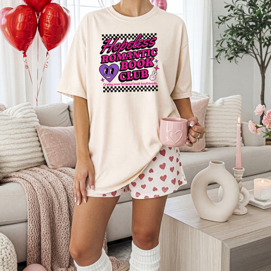 Hopeless Romantic Book Club Comfort Colors Heavyweight Shirt