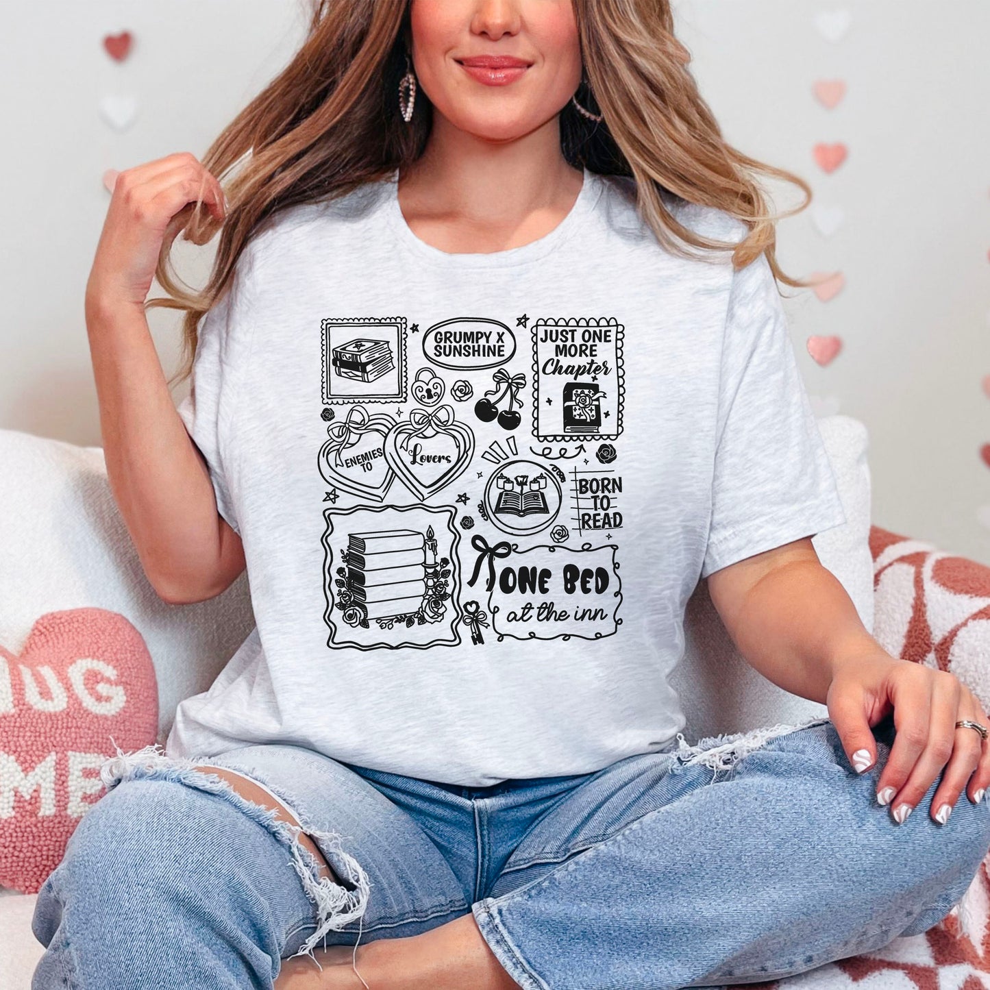 Bookish Romance Tropes Gildan Softstyle Shirt