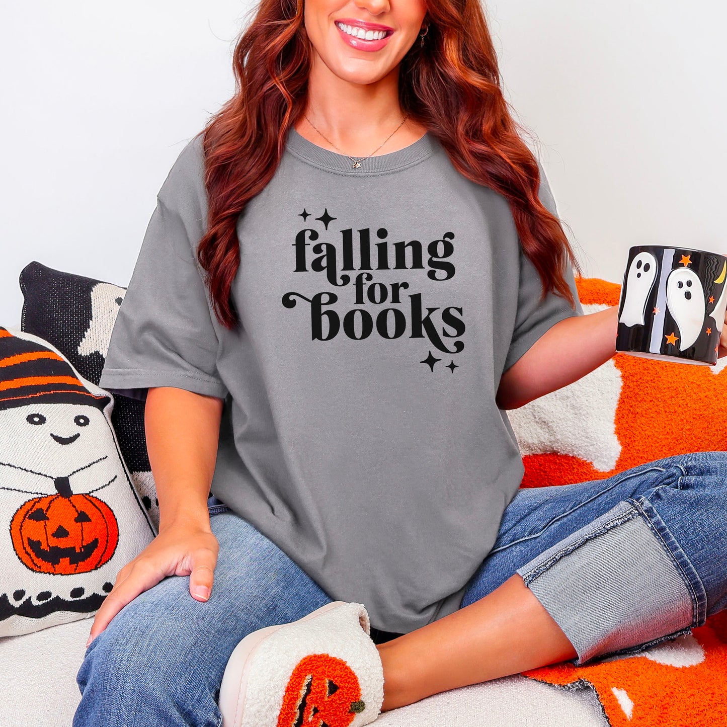 Falling For Books Premium Comfort Colors Shirt