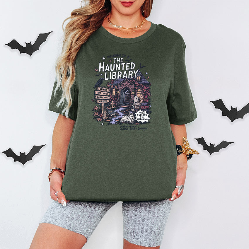 The Haunted Library Gildan Softsyle Shirt