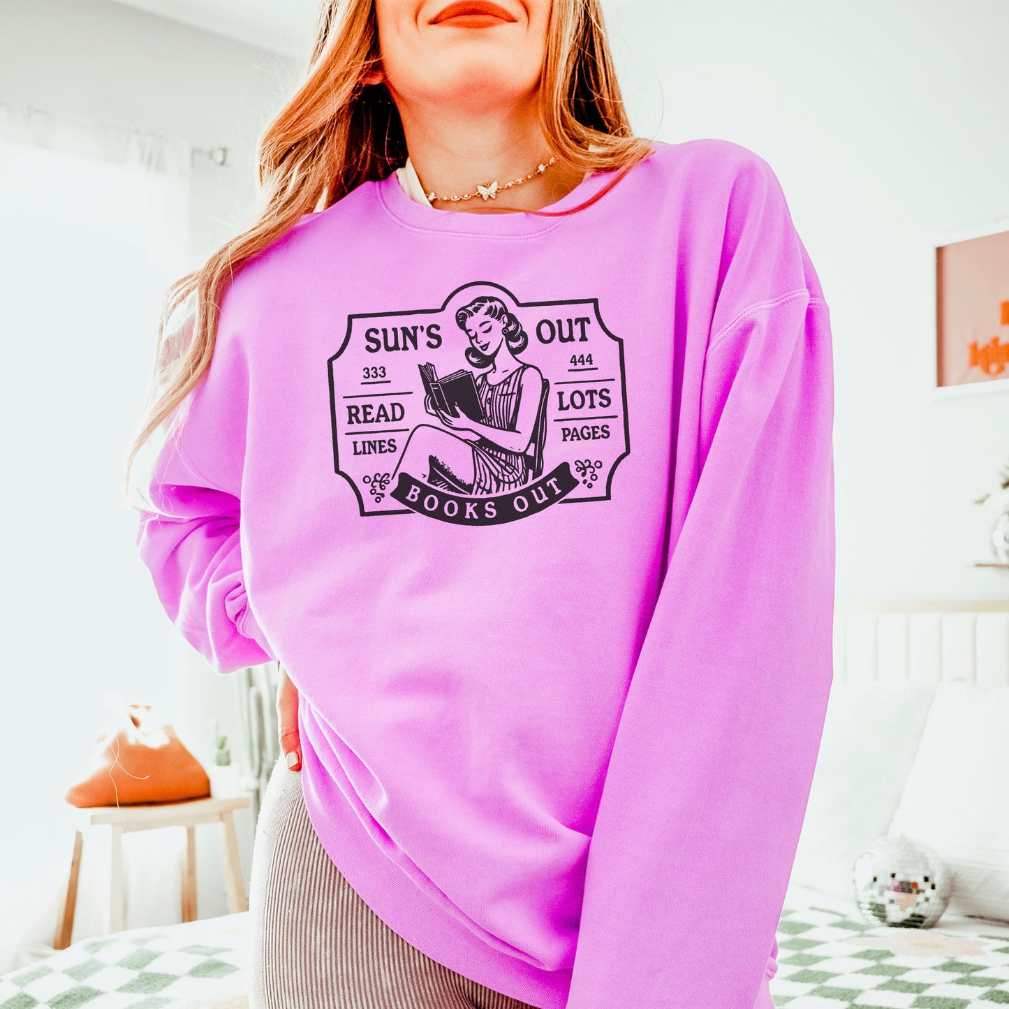 Sun’s Out Books Out Lightweight Comfort Colors Sweatshirt