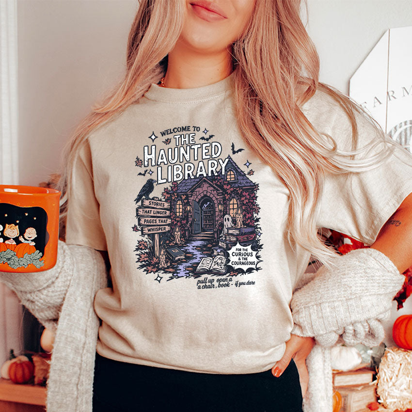 The Haunted Library Gildan Softsyle Shirt